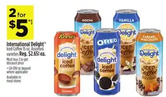 Dollar General International Delight Iced Coffee offer