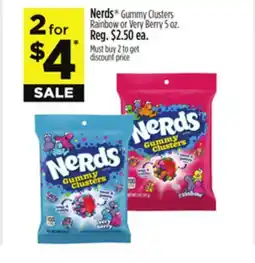 Dollar General Nerds Gummy Clusters Rainbow or Very Berry offer