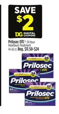 Dollar General Prilosec OTC 24 Hour Heartburn Treatment offer