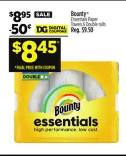 Dollar General Bounty Essentials Paper Towels offer
