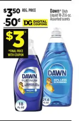 Dollar General Dawn Dish Liquid offer
