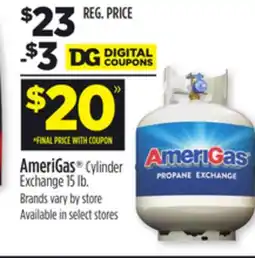Dollar General AmeriGas Cylinder Exchange offer