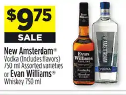 Dollar General New Amsterdam or Evan Williams offer