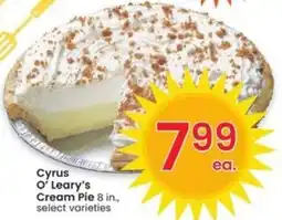 Albertsons Cyrus O'Leary's Cream Pie offer
