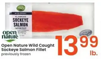 Albertsons Open Nature Wild Caught Sockeye Salmon Fillet offer