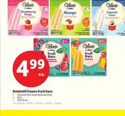 Lidl Gelatelli frozen fruit bars offer