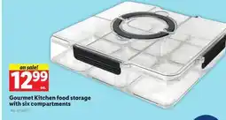 Lidl Gourmet Kitchen food storage with six compartments offer