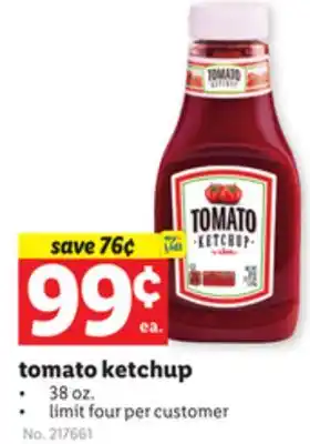 Lidl tomato ketchup offer