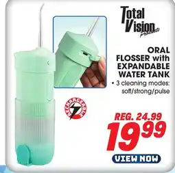 Big 5 Total Vision Rechargeable Oral Flosser - with Expandable Water Tank offer