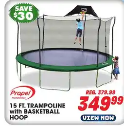 Big 5 Propel 15' Trampoline with Basketball Hoop offer