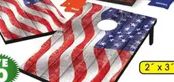 Big 5 Wild Sports Wavy American Flag Cornhole Tailgate Toss Game offer