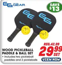 Big 5 Go Time Gear Wood Pickleball Paddle and Ball Set offer