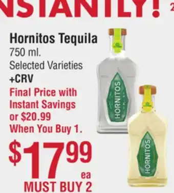 Smart & Final Hornitos Tequila offer