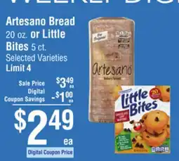 Smart & Final Artesano Bread or Little Bites offer