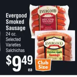 Smart & Final Evergood Smoked Sausage offer