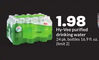 Hy-Vee Hy-Vee purified drinking water offer
