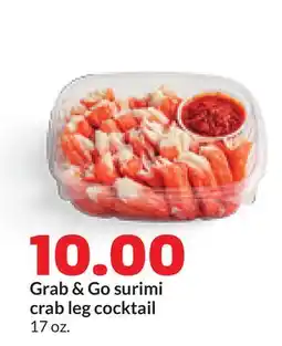 Hy-Vee Grab & Go surimi crab leg cocktail offer