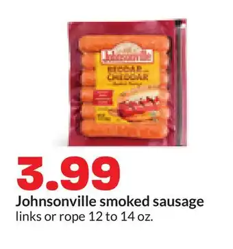 Hy-Vee Johnsonville smoked sausage offer