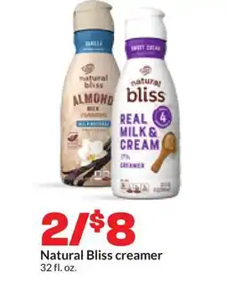 Hy-Vee Natural Bliss creamer offer