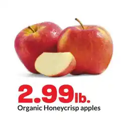 Hy-Vee Organic Honeycrisp apples offer