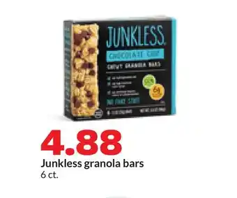 Hy-Vee Junkless granola bars offer