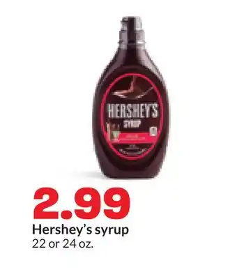 Hy-Vee Hershey's syrup offer
