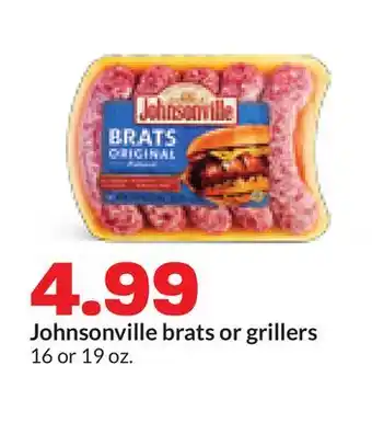 Hy-Vee Johnsonville brats or grillers offer