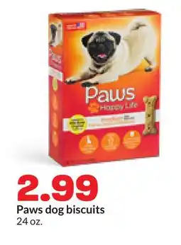 Hy-Vee Paws dog biscuits offer