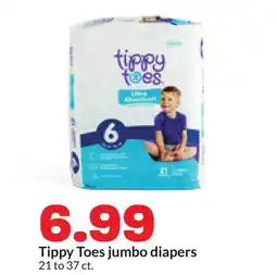 Hy-Vee Tippy Toes jumbo diapers offer