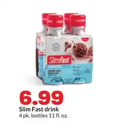 Hy-Vee Slim Fast drink offer