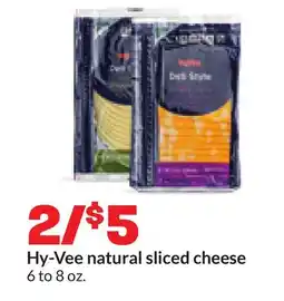 Hy-Vee Hy-Vee natural sliced cheese offer