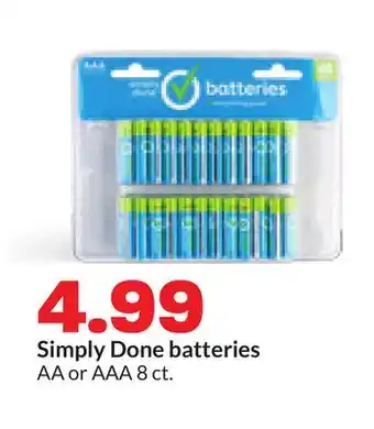 Hy-Vee Simply Done batteries offer