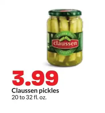 Hy-Vee Claussen pickles offer