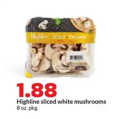 Hy-Vee Highline sliced white mushrooms offer