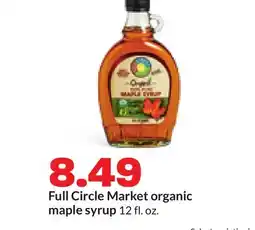 Hy-Vee Full Circle Market organic maple syrup offer