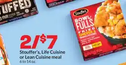 Hy-Vee Stouffer's, Life Cuisine or Lean Cuisine meal offer