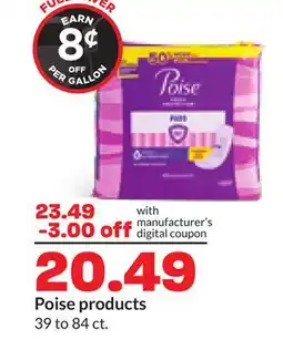 Hy-Vee Poise products offer