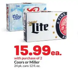 Hy-Vee Coors or Miller offer
