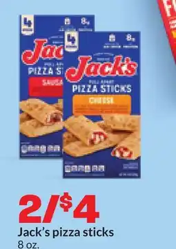 Hy-Vee Jack's pizza sticks offer