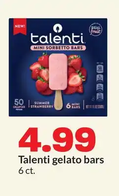 Hy-Vee Talenti gelato bars offer