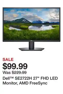 Office Depot Dell SE2722H 27 FHD LED Monitor, AMD FreeSync offer