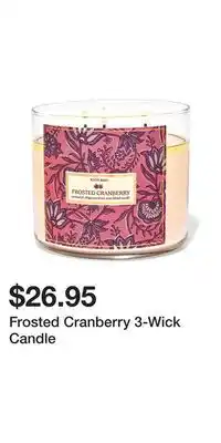 Bath & Body Works Frosted Cranberry 3-Wick Candle offer