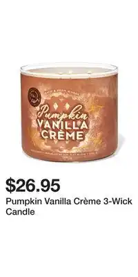 Bath & Body Works Pumpkin Vanilla Crème 3-Wick Candle offer