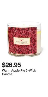 Bath & Body Works Warm Apple Pie 3-Wick Candle offer