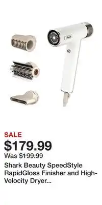 Ulta Beauty Shark Beauty SpeedStyle RapidGloss Finisher and High-Velocity Dryer for Straight & Wavy Hair offer