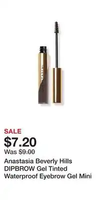 Ulta Beauty Anastasia Beverly Hills DIPBROW Gel Tinted Waterproof Eyebrow Gel Mini offer