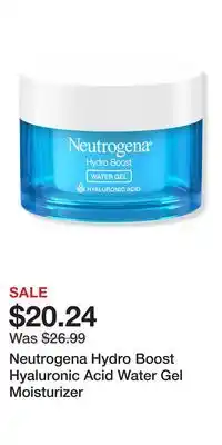 Ulta Beauty Neutrogena Hydro Boost Hyaluronic Acid Water Gel Moisturizer offer