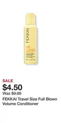 Ulta Beauty FEKKAI Travel Size Full Blown Volume Conditioner offer