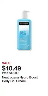 Ulta Beauty Neutrogena Hydro Boost Body Gel Cream offer