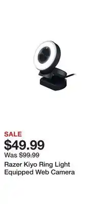 Game Stop Razer Kiyo Ring Light Equipped Web Camera offer